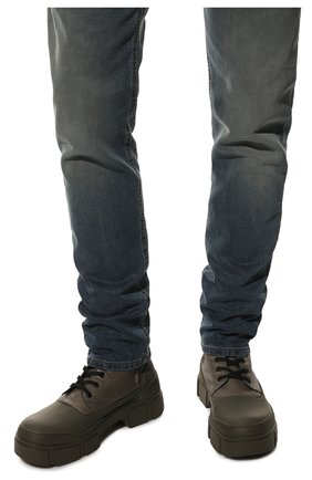 Мужские кожаные ботинки VIC MATIE хаки цвета, арт. 1B6060U_V06CANBM37 | Фото 3 (Материал внешний: Кожа; Мужское Кросс-КТ: Ботинки-обувь; Материал внутренний: Натуральная кожа; Материал утеплителя: Без утеплителя)