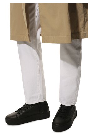 Мужские кожаные ботинки VIC MATIE черного цвета, арт. 1B6002U_V02A090101 | Фото 3 (Материал внешний: Кожа; Мужское Кросс-КТ: Ботинки-обувь; Материал внутренний: Натуральная кожа; Материал утеплителя: Без утеплителя)