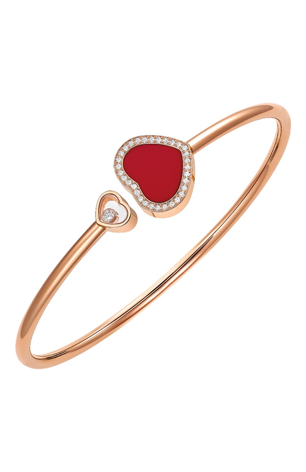 Женский браслет CHOPARD бесцветного цвета, арт. 85A074-5802 | Фото 1 (Драгоценные камни: Бриллианты; Материал сплава: Розовое золото)