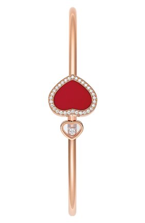 Женский браслет CHOPARD бесцветного цвета, арт. 85A074-5802 | Фото 3 (Драгоценные камни: Бриллианты; Материал сплава: Розовое золото)