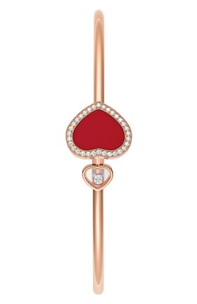 Женский браслет CHOPARD бесцветного цвета по цене 507600 руб., арт. 85A074-5802 | Фото 3 Женский браслет CHOPARD бесцветного цвета, арт. 85A074-5802 | Фото 3 (Драгоценные камни: Бриллианты; Материал сплава: Розовое золото)