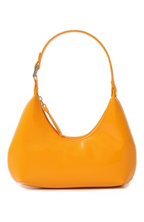 Женская сумка amber BY FAR оранжевого цвета, арт. 22CRBASSNFWSMA | Фото 1 (Материал: Натуральная кожа; Размер: small; Сумки-технические: Сумки top-handle)