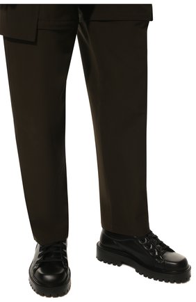 Мужские кожаные дерби VIC MATIE черного цвета, арт. 1B6102U_B32B070101 | Фото 3 (Материал внешний: Кожа; Материал внутренний: Натуральная кожа; Стили: Классический)