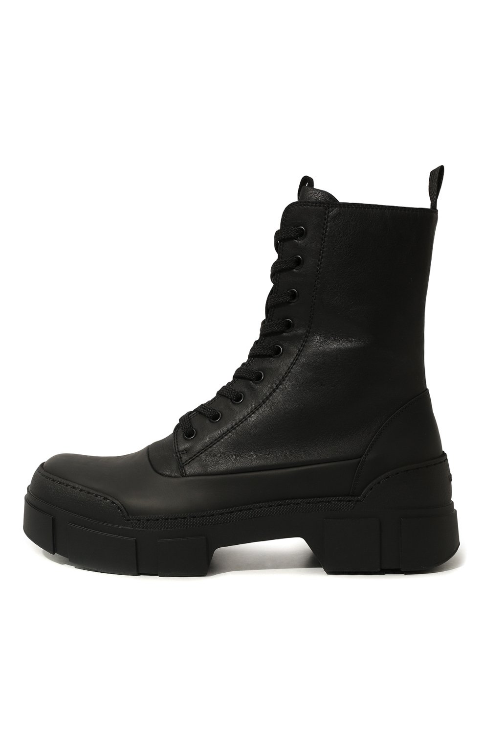 Мужские кожаные ботинки VIC MATIE черного цвета, арт. 1B6060U_V06CANB001 | Фото 4 (Материал внешний: Кожа; Мужское Кросс-КТ: Ботинки-обувь, Байкеры-обувь; Материал внутренний: Натуральная кожа; Материал утеплителя: Без утеплителя)