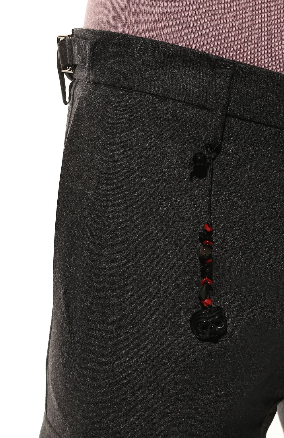 Мужские кашемировые брюки-карго MARCO PESCAROLO темно-серого цвета, арт. P0MPEI/ZIP/4643 | Фото 5 (Силуэт М (брюки): Карго; Материал внешний: Шерсть, Кашемир; Длина (брюки, джинсы): Стандартные; Случай: Повседневный; Стили: Кэжуэл)