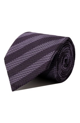 Мужской шелковый галстук BRIONI фиолетового цвета, арт. 063I/P4497 | Фото 1 (Материал: Текстиль, Шелк)
