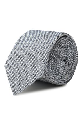 Мужской шелковый галстук BRIONI голубого цвета, арт. 061A/P5415 | Фото 1 (Материал: Текстиль, Шелк)