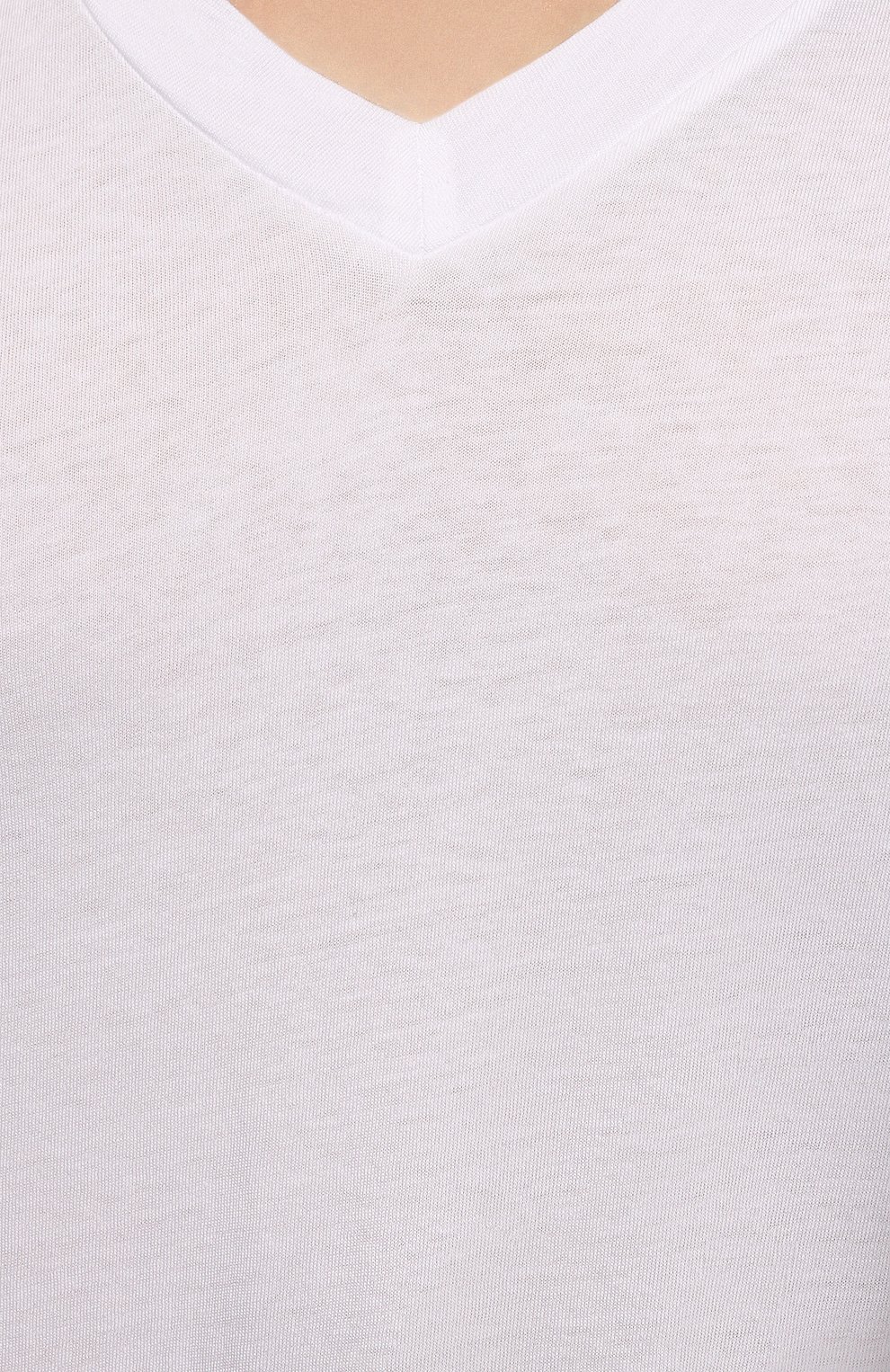 Мужская хлопковая футболка JAMES PERSE белого цвета, арт. MHE3352/MLJ3352 | Фото 5 (Принт: Без принта; Рукава: Короткие; Длина (для топов): Стандартные; Материал внешний: Хлопок; Стили: Минимализм)