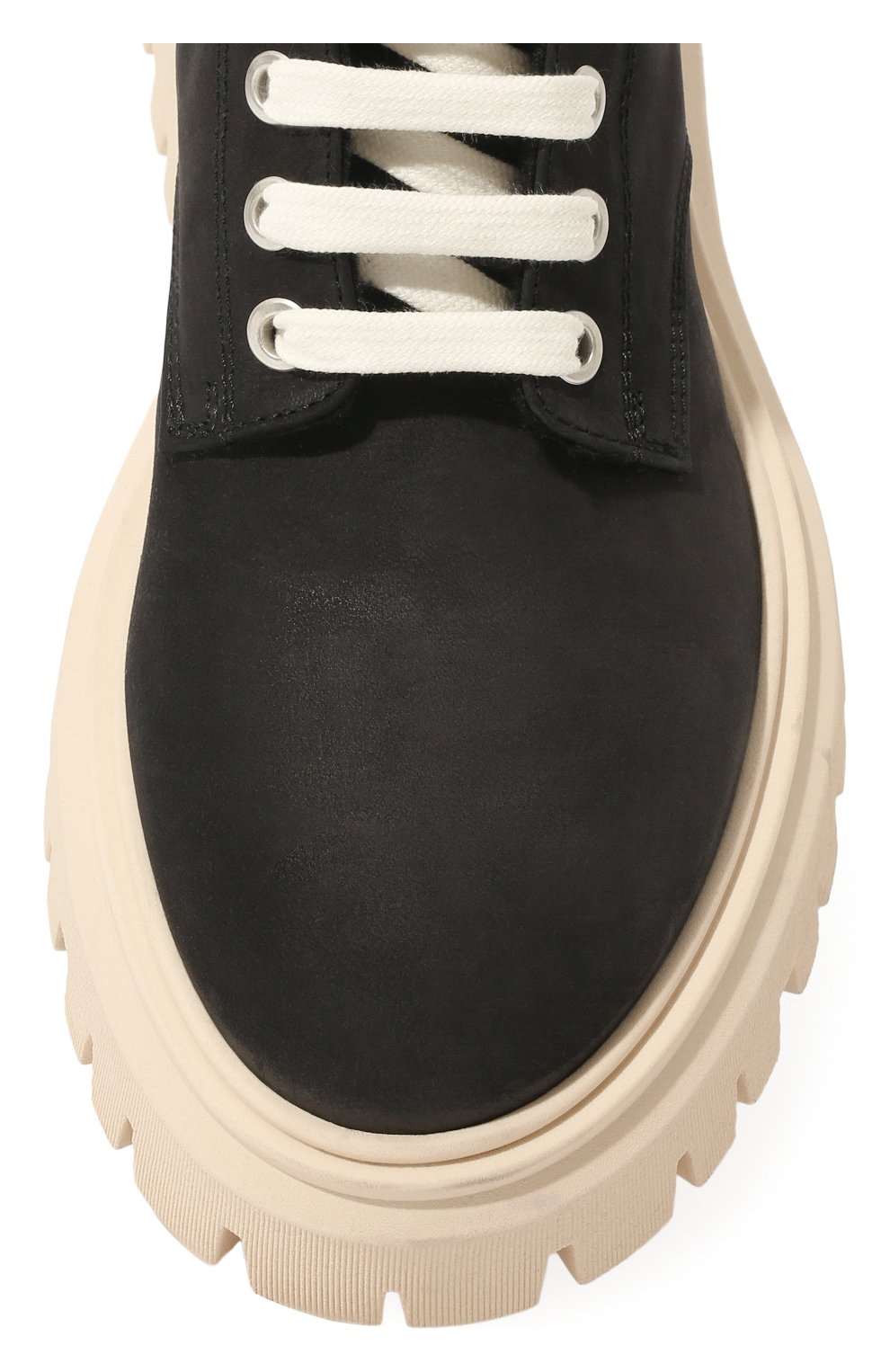 Детские кожаные ботинки MSGM KIDS черного цвета, арт. 72550 VAR.1/36-41 | Фото 4 (Материал внутренний: Текстиль)