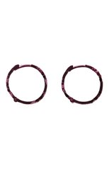 Женские серьги-кольца deep pulse CAVIAR JEWELLERY фиолетового цвета, арт. P002R | Фото 3 (Материал: Металл)