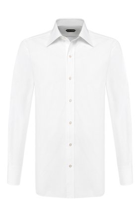 Мужская хлопковая сорочка TOM FORD белого цвета по цене 36200 руб., арт. TFT00094C1JE | Фото 1 Мужская хлопковая сорочка TOM FORD белого цвета, арт. TFT00094C1JE | Фото 1
