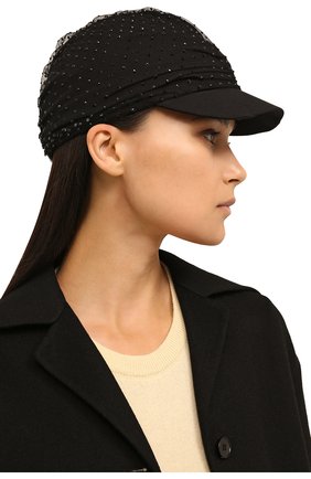 Женская кепка GIORGIO ARMANI черного цвета по цене 0 тенге, арт. 797331/2F516 | Фото 2 Женская кепка GIORGIO ARMANI черного цвета, арт. 797331/2F516 | Фото 2 (Материал: Синтетический материал, Текстиль)