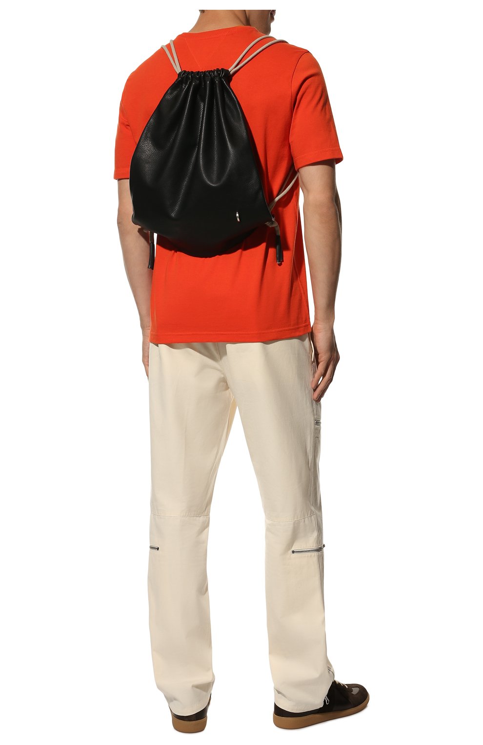 Мужской кожаный рюкзак RICK OWENS черного цвета, арт. RA02B0175/LC | Фото 7 (Материал: Натуральная кожа; Стили: Кэжуэл; Размер: large)