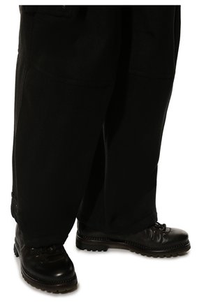 Мужские кожаные ботинки PREMIATA хаки цвета, арт. 339P/VINZ+F0D.M0NT0NE | Фото 3 (Материал внешний: Кожа; Материал утеплителя: Натуральный мех; Мужское Кросс-КТ: Ботинки-обувь)
