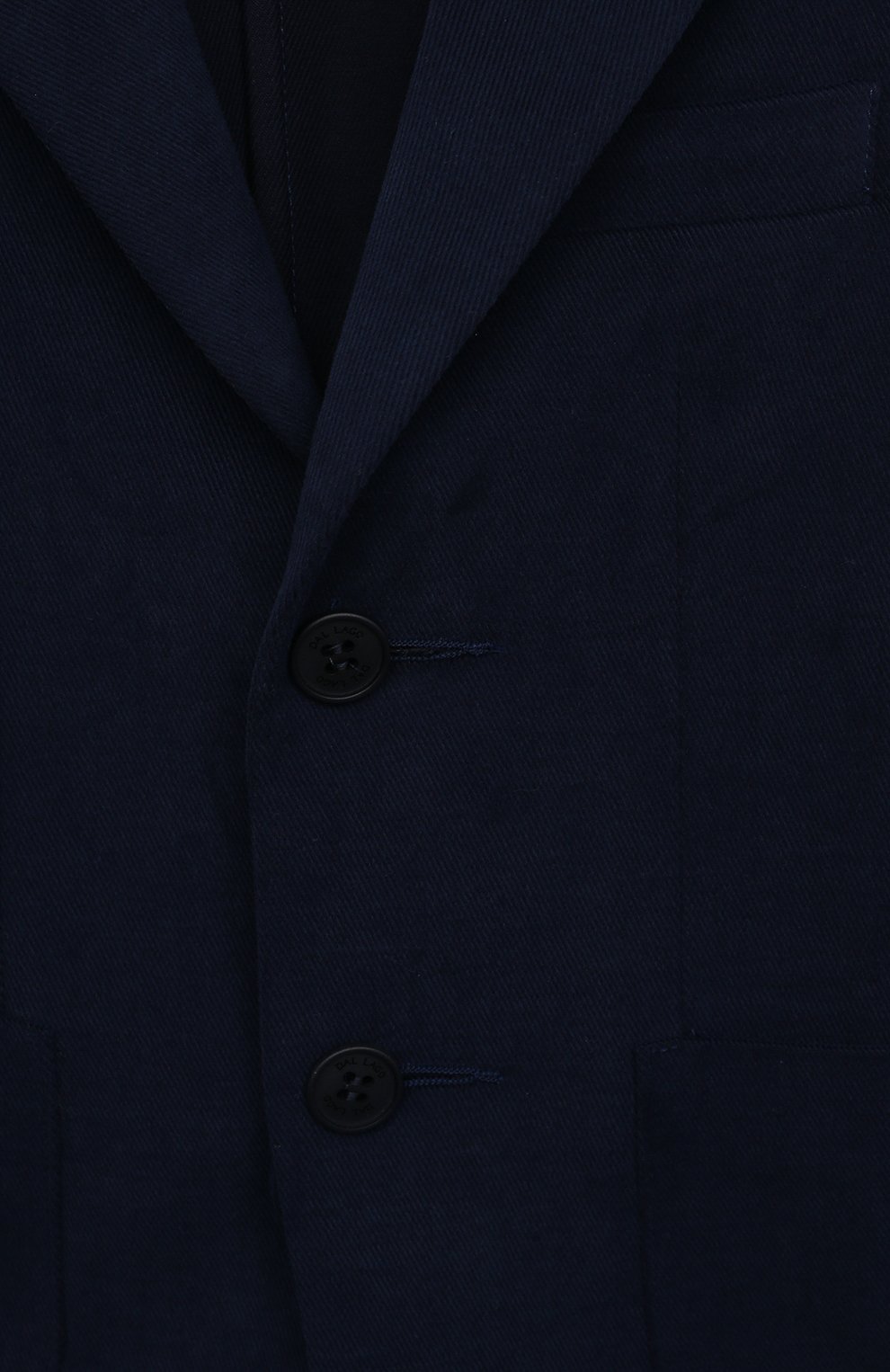 Детский хлопковый пиджак DAL LAGO синего цвета, арт. N068/9302/4-6 | Фото 3 (Рукава: Длинные; Мальчики-школьная форма: Пиджаки; Материал внешний: Хлопок; Материал подклада: Вискоза; Кросс-КТ: пиджак)