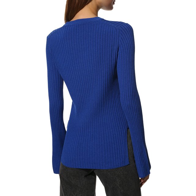 Пуловер из вискозы и хлопка BOSS 50474025, цвет синий, размер 48 - фото 4