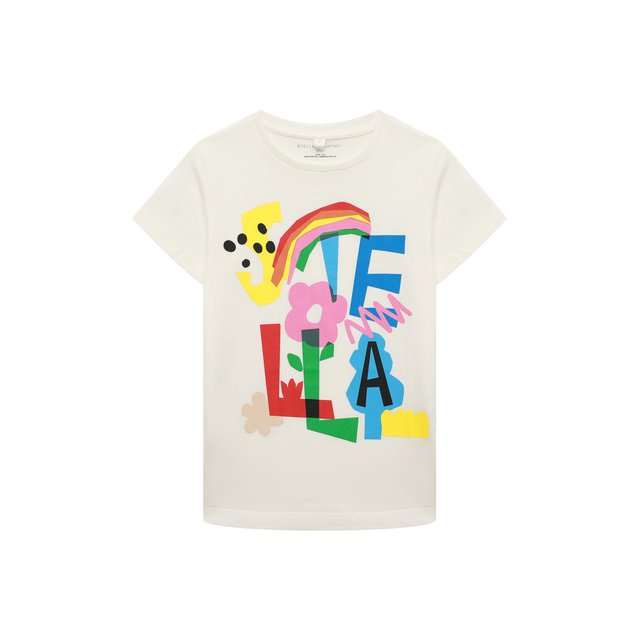 Хлопковая футболка Stella McCartney 8R8B11
