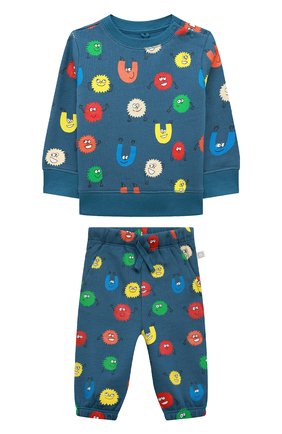 Детский комплект из свитшота и брюк STELLA MCCARTNEY синего цвета, арт. 8R3590 | Фото 1