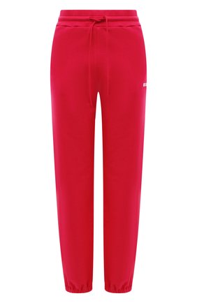 Женские хлопковые джоггеры MSGM фуксия цвета по цене 19450 руб., арт. 3341MDP500 227799 | Фото 1 Женские хлопковые джоггеры MSGM фуксия цвета, арт. 3341MDP500 227799 | Фото 1 (Материал внешний: Хлопок; Длина (брюки, джинсы): Стандартные; Силуэт Ж (брюки и джинсы): Джоггеры; Стили: Спорт-шик)