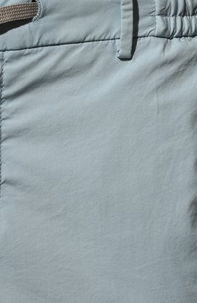 Мужские брюки BERWICH голубого цвета, арт. SPIAGGIA/TS0465X | Фото 5 (Длина (брюки, джинсы): Стандартные; Случай: Повседневный; Материал внешний: Хлопок, Лиоцелл, Растительное волокно; Стили: Кэжуэл)