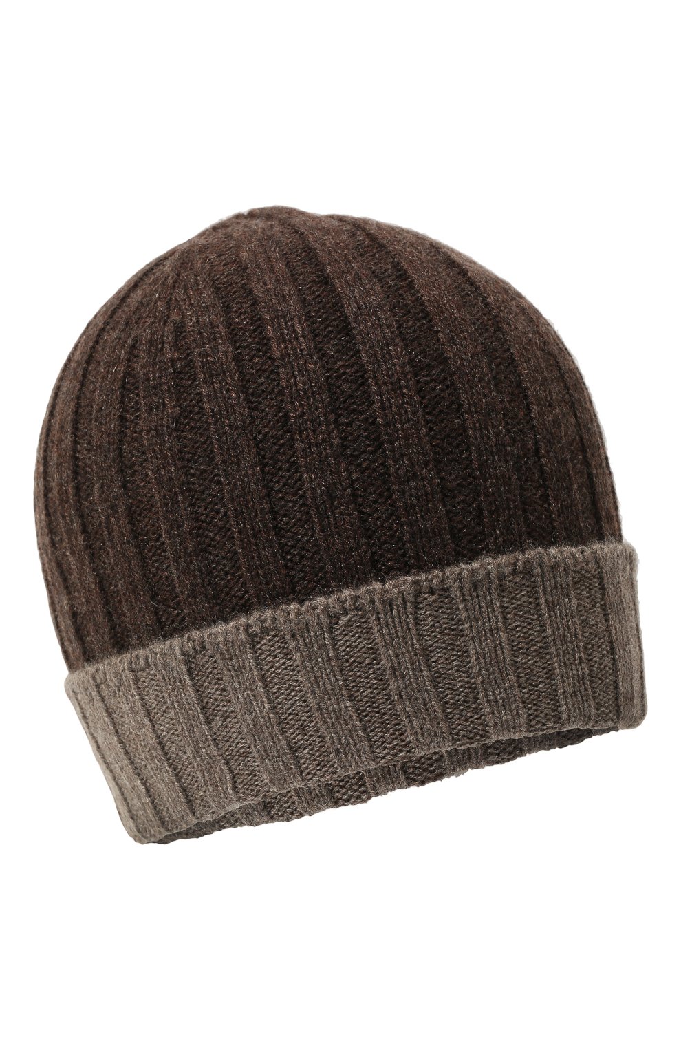Мужская кашемировая шапка GRAN SASSO темно-коричневого цвета, арт. 13165/15562 | Фото 1 (Материал: Текстиль, Кашемир, Шерсть; Кросс-КТ: Трикотаж)