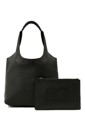 Женский сумка-тоут blair AGREEG черного цвета, арт. 15060478 | Фото 6 (Сумки-технические: Сумки-шопперы; Размер: medium; Материал: Натуральная кожа)