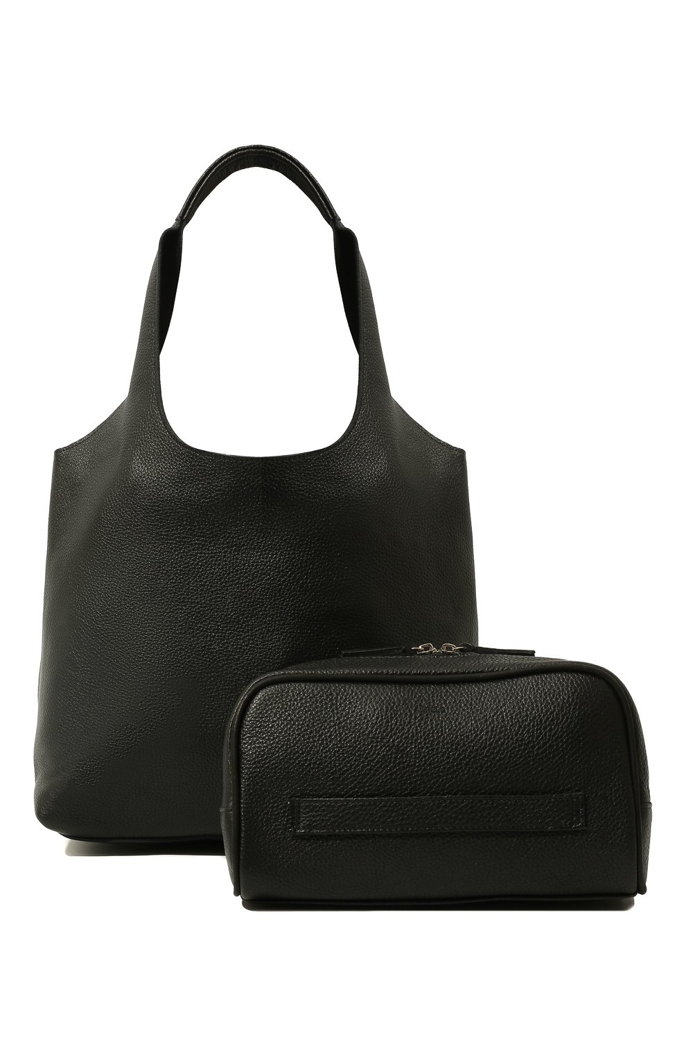 Женский сумка-тоут blair AGREEG черного цвета, арт. 15060478 | Фото 7 (Сумки-технические: Сумки-шопперы; Размер: medium; Материал: Натуральная кожа)