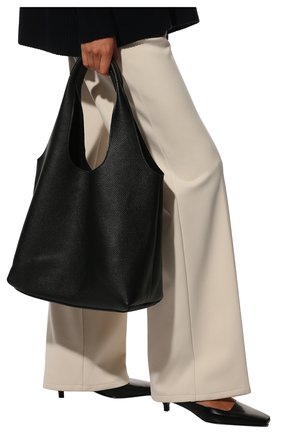 Женский сумка-тоут blair AGREEG черного цвета, арт. 15060478 | Фото 8 (Сумки-технические: Сумки-шопперы; Размер: medium; Материал: Натуральная кожа)