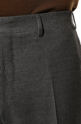 Мужские шерстяные брюки CANALI серого цвета, арт. 71019/BF03994 | Фото 5 (Материал внешний: Шерсть; Длина (брюки, джинсы): Стандартные; Случай: Повседневный; Стили: Кэжуэл)