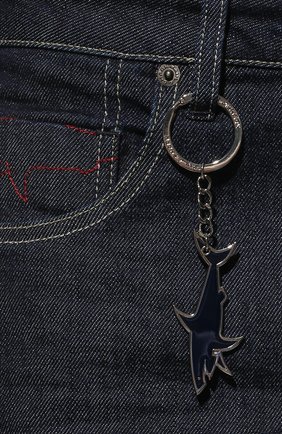 Мужские джинсы PAUL&SHARK темно-синего цвета, арт. 12314100R/CYB | Фото 5 (Силуэт М (брюки): Прямые; Кросс-КТ: Деним; Длина (брюки, джинсы): Стандартные; Материал внешний: Хлопок, Деним; Стили: Кэжуэл)