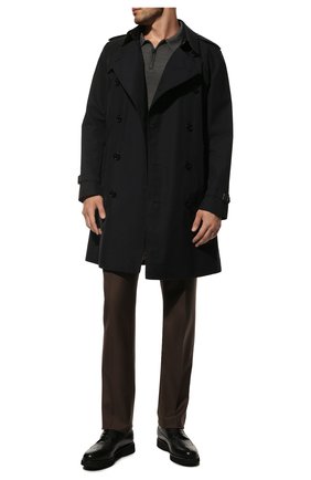 Мужские кожаные дерби DOUCAL'S черного цвета, арт. DU1270DAK0PT603NN00 | Фото 2 (Материал внешний: Кожа; Мужское Кросс-КТ: Броги-обувь; Материал внутренний: Натуральная кожа, Текстиль; Стили: Классический)