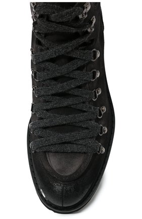Мужские кожаные ботинки DOUCAL'S темно-серого цвета, арт. DU3082PHILUF205NN03 | Фото 6 (Материал внешний: Кожа; Мужское Кросс-КТ: Хайкеры-обувь, Ботинки-обувь; Материал внутренний: Натуральная кожа; Материал утеплителя: Без утеплителя)