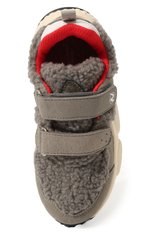 Детские кроссовки FLOWER MOUNTAIN серого цвета, арт. 0012015495.09 | Фото 4 (Материал внешний: Экокожа, Текстиль; Материал внутренний: Текстиль)
