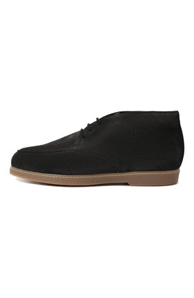 Мужские замшевые ботинки DOUCAL'S темно-серого цвета, арт. DU2713ED0-UM024MN05 | Фото 4 (Материал внешний: Кожа, Замша; Материал утеплителя: Натуральный мех; Мужское Кросс-КТ: Ботинки-обувь; Стили: Кэжуэл)