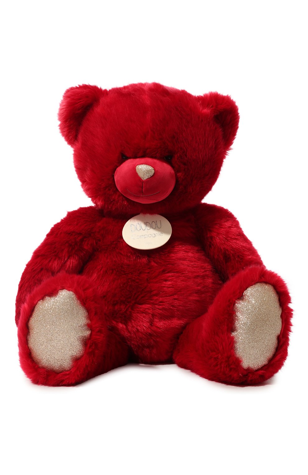 Детского игрушка медведь DOU DOU ET COMPAGNIE красного цвета, арт. DC3414 | Фото 1 (Игрушки: Мягкие игрушки)