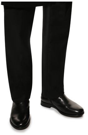 Мужские кожаные сапоги PANTANETTI черного цвета, арт. 15880EM/SHIVER | Фото 3 (Материал внешний: Кожа; Материал утеплителя: Натуральный мех; Мужское Кросс-КТ: Сапоги-обувь)