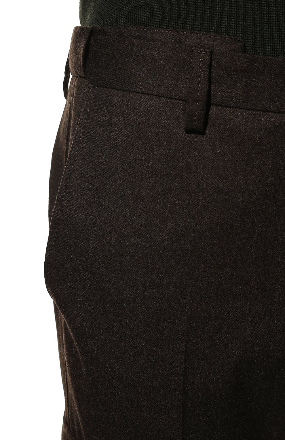 Мужские шерстяные брюки-карго CORNELIANI коричневого цвета, арт. 904L02-2818111/00 | Фото 5 (Силуэт М (брюки): Карго; Материал внешний: Шерсть; Длина (брюки, джинсы): Стандартные; Случай: Повседневный; Стили: Кэжуэл)