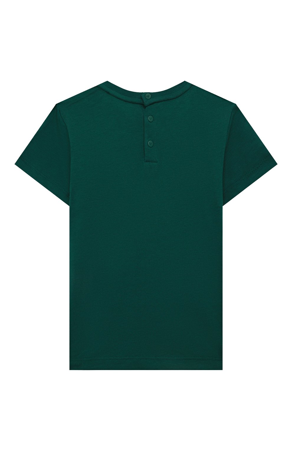 Детский комплект из трех футболок EMPORIO ARMANI зеленого цвета, арт. 6LHDJ5/4J54Z | Фото 3 (Кросс-КТ НВ: Футболка)