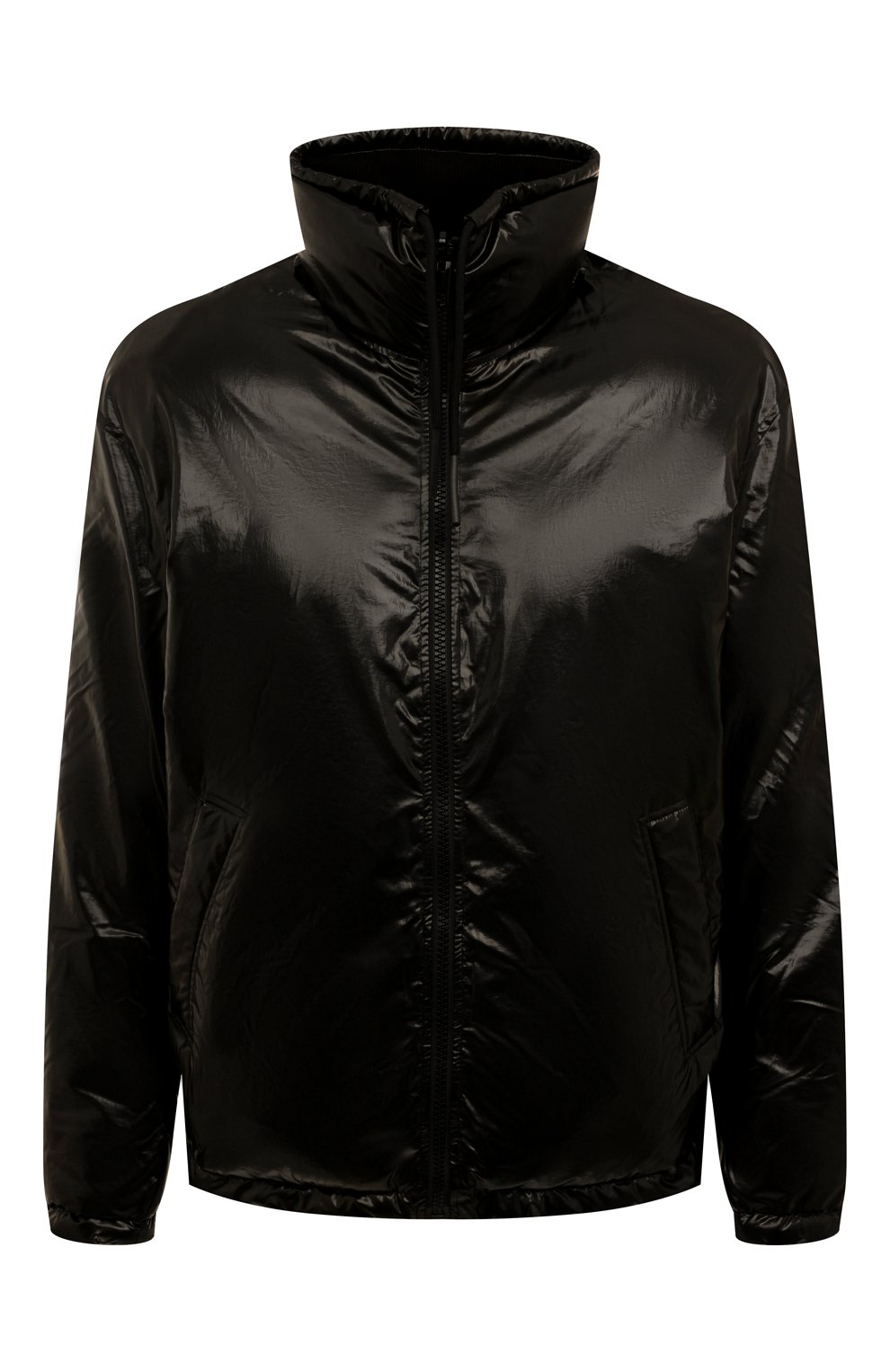 Мужская утепленная куртка DIESEL черного цвета, арт. A06292/0JKKL | Фото 1 (Кросс-КТ: Куртка; Рукава: Длинные; Материал внешний: Синтетический материал; Стили: Гранж; Мужское Кросс-КТ: утепленные куртки; Материал подклада: Синтетический материал; Длина (верхняя одежда): Короткие)
