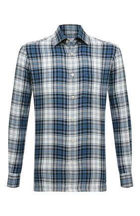 Мужская хлопковая рубашка KITON синего цвета по цене 55200 руб., арт. UMCNERH0825301 | Фото 1 Мужская хлопковая рубашка KITON синего цвета, арт. UMCNERH0825301 | Фото 1 (Материал внешний: Хлопок; Рукава: Длинные; Длина (для топов): Стандартные)