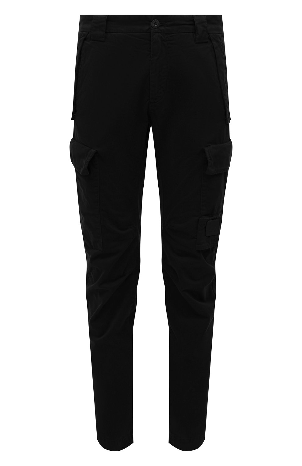 Мужские хлопковые брюки-карго C.P. COMPANY черного цвета, арт. 13CMPA128A-005529G | Фото 1 (Силуэт М (брюки): Карго; Длина (брюки, джинсы): Стандартные; Случай: Повседневный; Материал внешний: Хлопок; Стили: Кэжуэл)