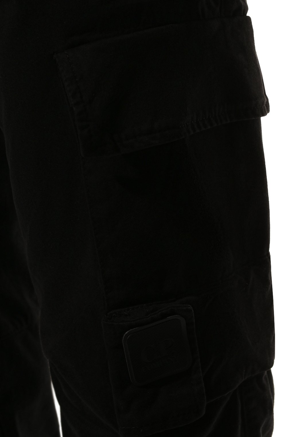 Мужские хлопковые брюки-карго C.P. COMPANY черного цвета, арт. 13CMPA128A-005529G | Фото 5 (Силуэт М (брюки): Карго; Длина (брюки, джинсы): Стандартные; Случай: Повседневный; Материал внешний: Хлопок; Стили: Кэжуэл)