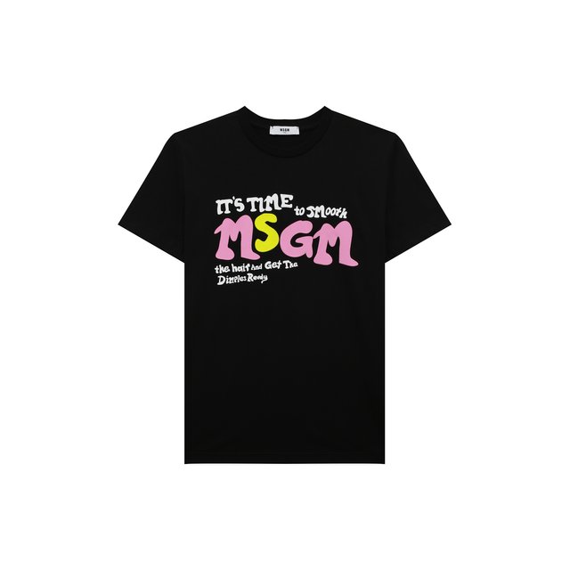 Хлопковая футболка MSGM kids MS029180