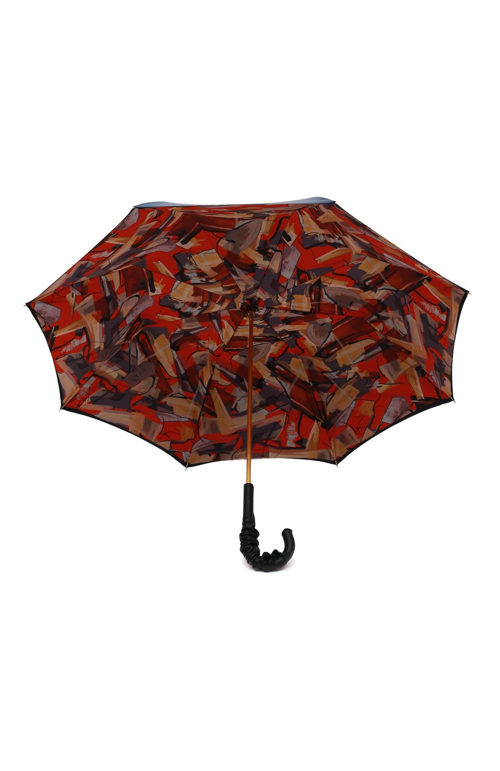 Женский зонт-трость PASOTTI OMBRELLI темно-синего цвета, арт. 189/RAS0 5A795/4/A35 | Фото 3 (Материал: Текстиль, Синтетический материал, Металл)