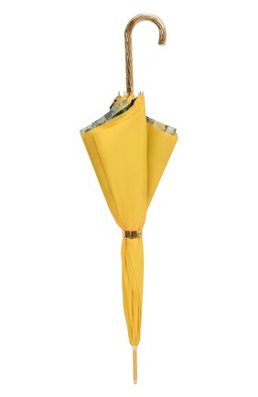 Женский зонт-трость PASOTTI OMBRELLI желтого цвета, арт. 189/RAS0 5L011/1/G2 | Фото 4 (Материал: Текстиль, Синтетический материал, Металл)