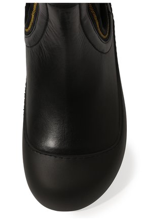 Мужские комбинированные сапоги VIC MATIE черного цвета, арт. 1B6084U_B30BB5T565 | Фото 6 (Материал внешний: Текстиль, Кожа; Материал внутренний: Натуральная кожа, Текстиль; Материал утеплителя: Без утеплителя; Мужское Кросс-КТ: Сапоги-обувь, Челси-обувь)