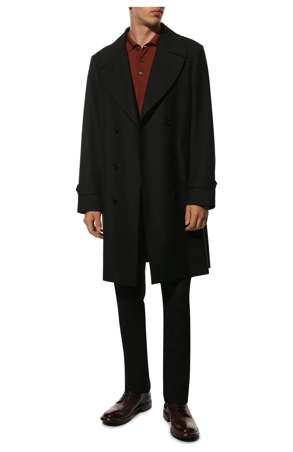 Мужские кожаные дерби MOMA темно-коричневого цвета, арт. 2AW003-CU | Фото 2 (Материал внутренний: Натуральная кожа; Стили: Классический)