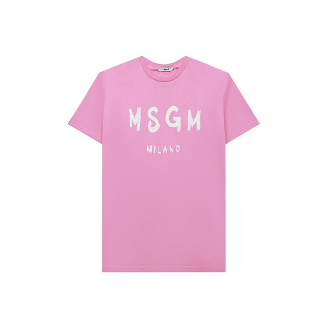 Хлопковая футболка MSGM kids MS029075