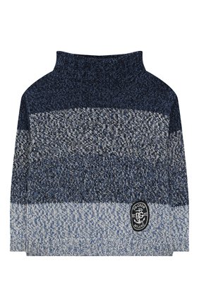 Детский шерстяной свитер DOLCE & GABBANA синего цвета по цене 47850 руб., арт. L4KWC7/JBVQ8/2-6 | Фото 1 Детский шерстяной свитер DOLCE & GABBANA синего цвета, арт. L4KWC7/JBVQ8/2-6 | Фото 1 (Рукава: Длинные; Материал внешний: Шерсть; Мальчики Кросс-КТ: Свитер-одежда)