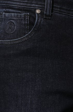 Мужские джинсы ANDREA CAMPAGNA темно-синего цвета, арт. AC501/T201.W549 | Фото 5 (Силуэт М (брюки): Прямые; Кросс-КТ: Деним; Длина (брюки, джинсы): Стандартные; Материал внешний: Хлопок, Деним; Стили: Кэжуэл)